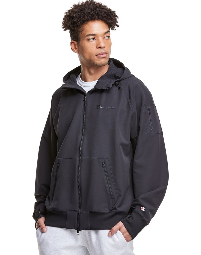 Champion Hoodie Heren - Zwart - Defender Series Full Zip ( 134256-TCB )